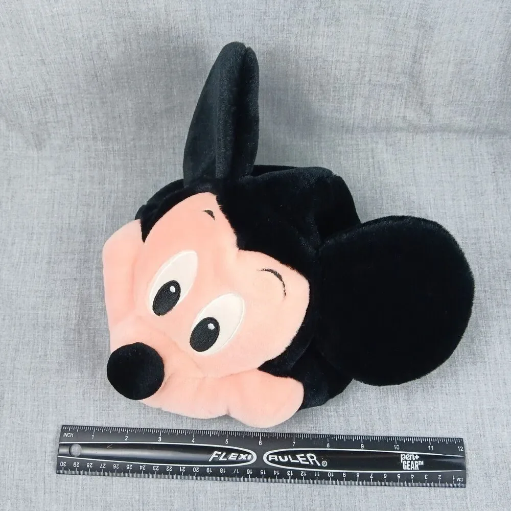 Walt Disney World Mickey Mouse Head Hat Plush Elastic Back Vintage Toddler Size
